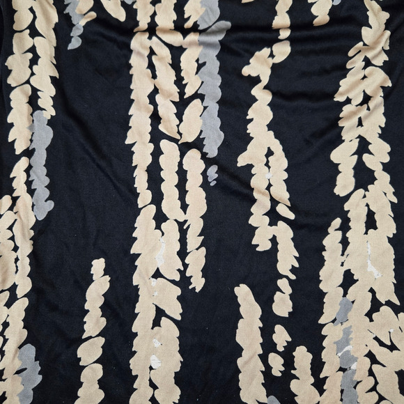 90s Vintage Trina Turk Black Turtleneck Silk USA Made Bodycon Mini Dress Size 4 - Picture 2 of 9